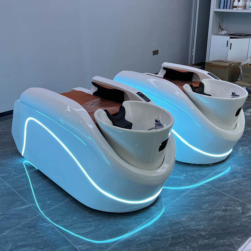 发能廊专用全理发店电动按866摩洗头床自动智多功能美冲发店按摩