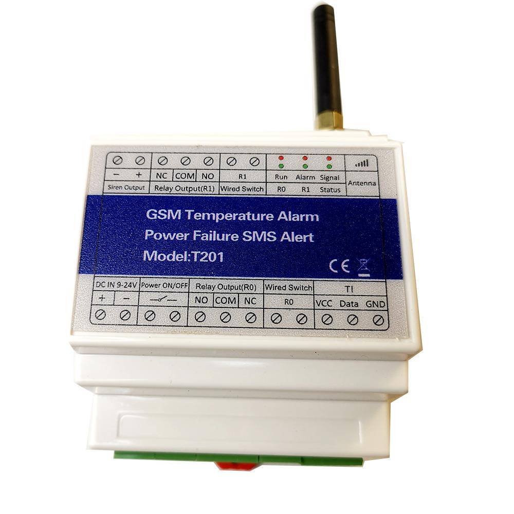 GS2G/3G/4GT201远程检温度电源状态继电器SM警S短信T201测M电话报
