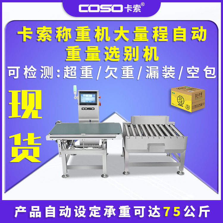 卡索在线称重检测机自动剔除