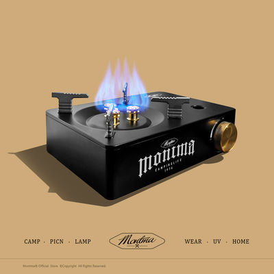 Montma美式黑金卡式炉颜值天花