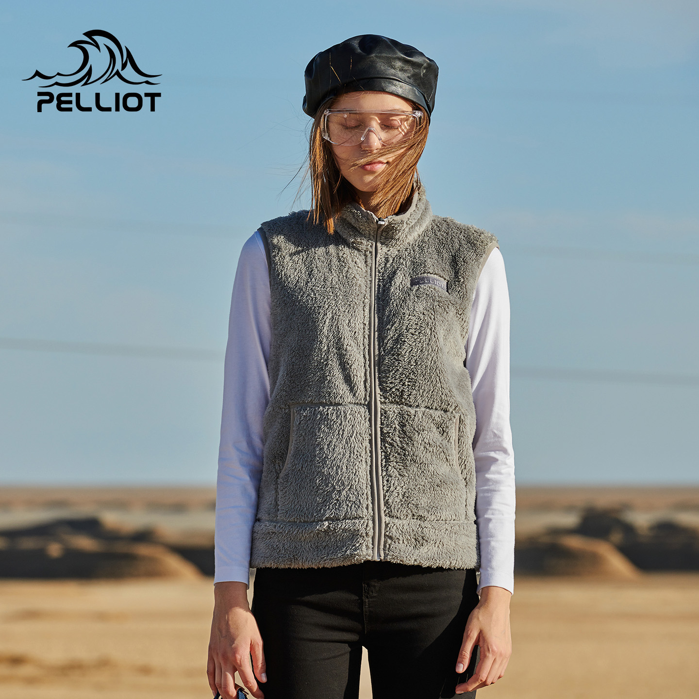 伯希和户外开衫摇粒绒女休闲加厚