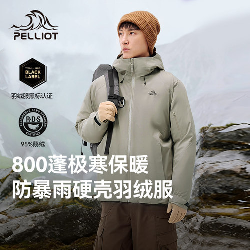 伯希和户外羽绒冲锋衣外套男25款