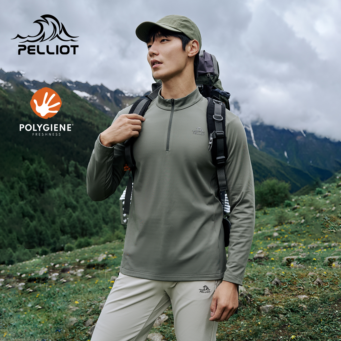 伯希和户外T恤男款2025新款保暖