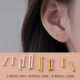 养耳洞耳钉不易过敏双头一体圆珠耳棒防堵隐形耳针免摘耳环耳饰