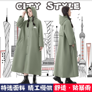 高品春亚纺雨衣成人外穿长款 全身防暴雨电动车骑车专用男女牛津布