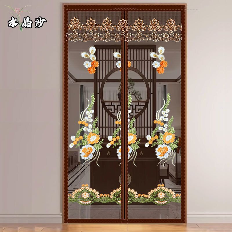 门帘四季通用新款防蚊纱门磁性自吸防蝇豪华帘双开门金刚室内门帘