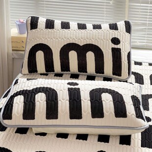 枕头套和枕芯一套凉感丝乳胶枕套一对装夏季冰丝枕套家用单人双人