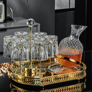 速发杯奢高档威士酒酒轻家用晶洋酒杯子套装 陀螺啤酒杯高端忌具