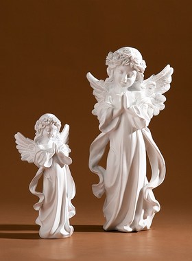 速发跨境欧式复饰花仙子可爱天使树脂装古品卧工书房少心室艺品摆