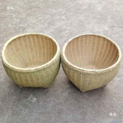 家手工号箩筐竹编制品淘米箩篼粮t$*&j#yl食竹筐喜收大纳篓农事筐