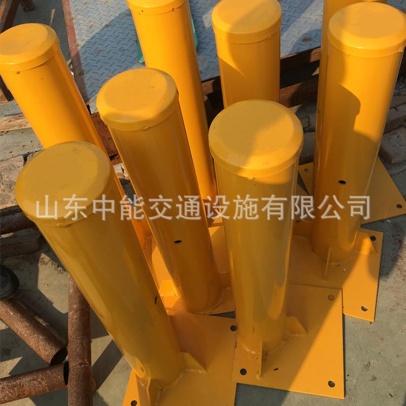 喷塑法兰热镀锌桥梁护栏波形护栏法兰盘立柱镀锌防撞护栏立柱