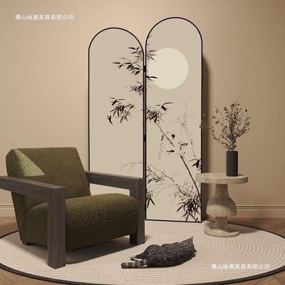 法式复古屏风可折叠移动座玄关装饰折卧屏室隔CJA断现代客厅用家