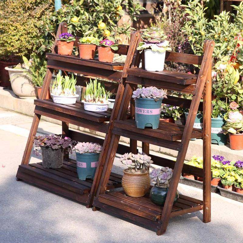 碳绿花盆架多层花架免萝ZDHJ安装置物架折叠式腐实木阳防台化客厅,基础建材,脚轮/万向轮,淘宝优惠券,粉丝福利购,淘宝优惠卷