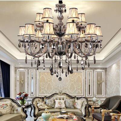 欧式HQ8036-6客厅大水晶餐灯厅灯室吊灯简约现代气灯具创意家居书