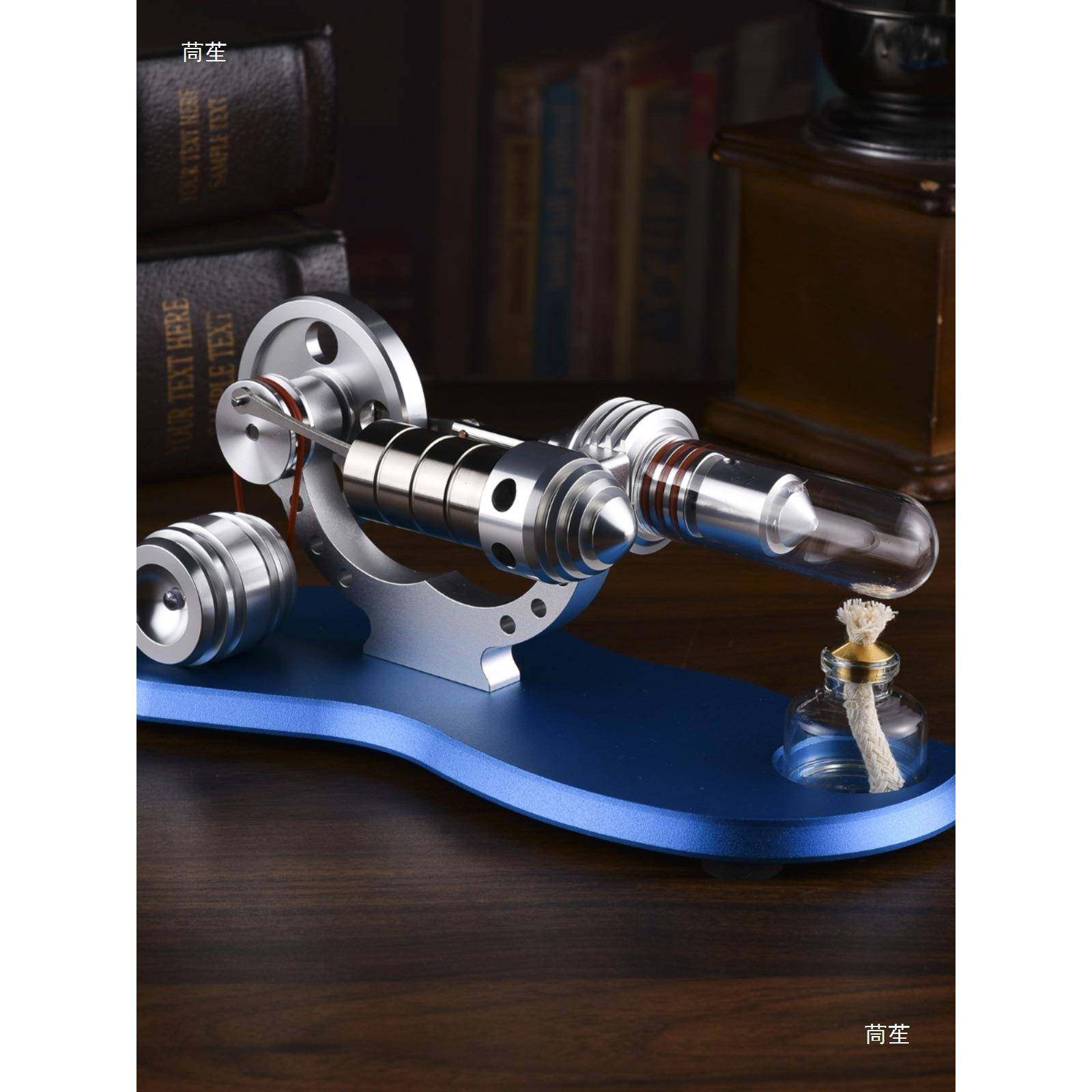 28020电25黄活塞斯特林机空气动力高外燃物理机械发新动机