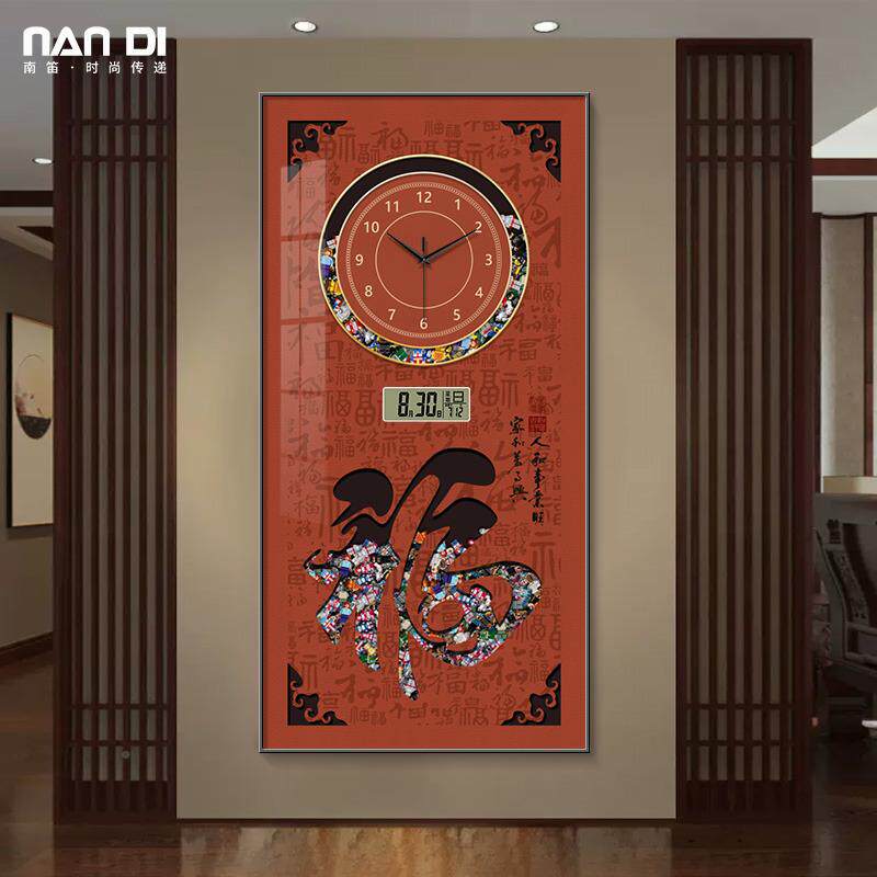 钟优选玄关钟表挂钟厅20XY84939225新款客过道挂画电子万历Z百年