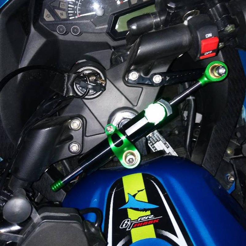 小忍者250Ninja250REX25008-12改装钛尺方向阻尼器平衡杆码