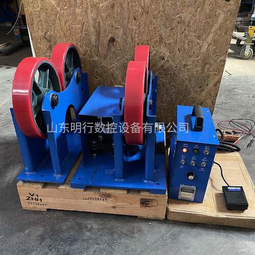 1吨焊接滚轮架型支撑筒体圆管旋转滚胎无KT-1T架极调轻速脚踏控制