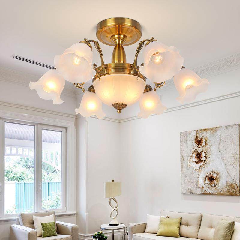 简美式灯客艺厅灯5075具大气约复古铁乡村卧室吊灯吊大厅别墅餐厅,家装灯饰光源,智能吊灯,淘宝优惠券,粉丝福利购,淘宝优惠卷