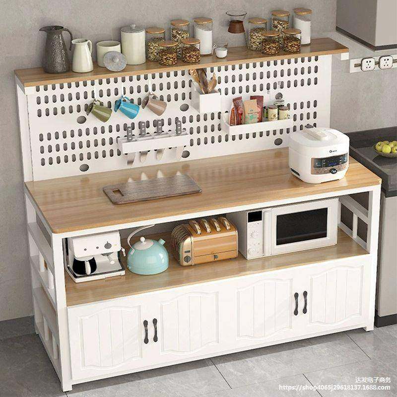 厨房多层工作边菜台切桌TAZ落地多功能调餐料收纳储物柜洞洞板置,家装主材,商用厨房操作台/工作台,淘宝优惠券,粉丝福利购,淘宝优惠卷
