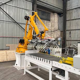 搬码垛机械手化化肥面粉厂无人流水线FIM运子袋装桶装箱自动化厂