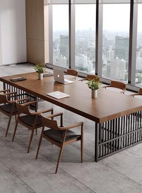 o作ft实木会议桌长桌SX-1005子工l椅台长方形办公桌洽谈桌组合大