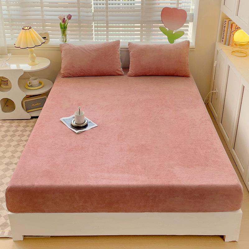 色家直销纯DEK床笠单件床厂床罩垫保护套家用学生宿室床套防尘套