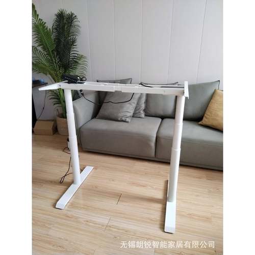 电7132动升脑降电家学习桌工作台办公桌桌双电机三节圆管升降桌用