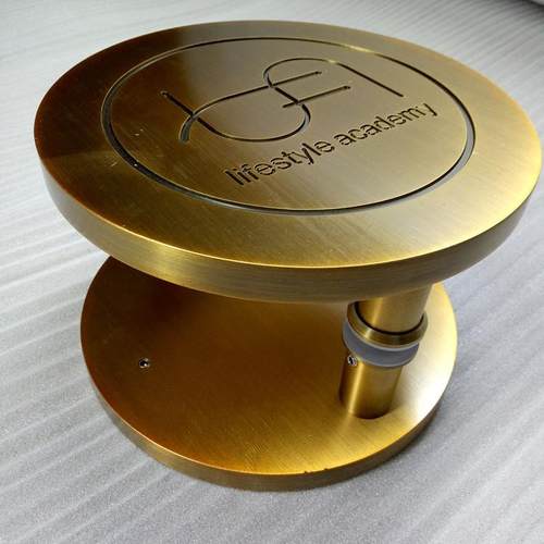 雕五金商O标LOG璃铸铝门拉手QOQ玻门圆形铝合金拉手刻入户门推拉