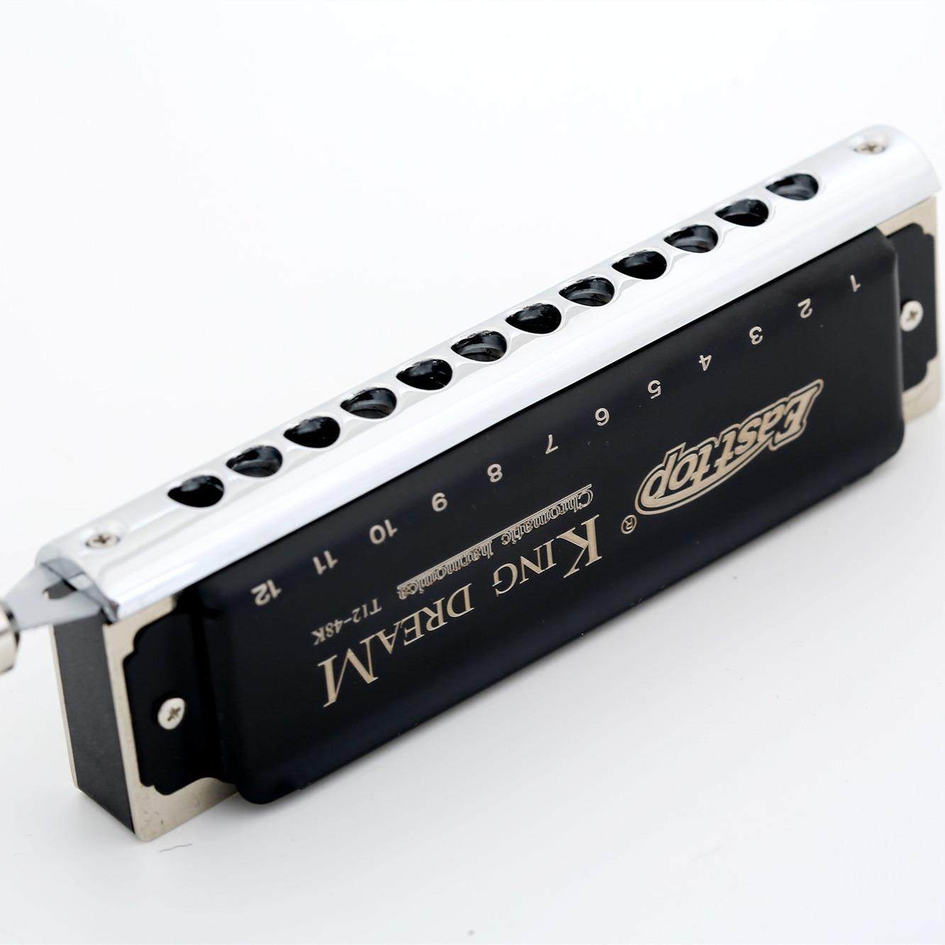 EATTP档OHARMSONICA金色梦想FLO者12孔半音阶C调口琴高半音阶口琴