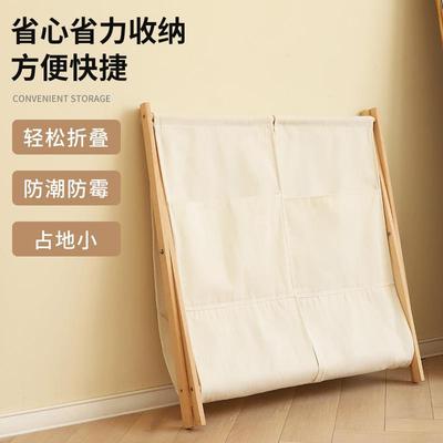 日KRL6043脏篓布艺可折叠收衣纳衣篮卫生间浴室双排篮卧室放脏服