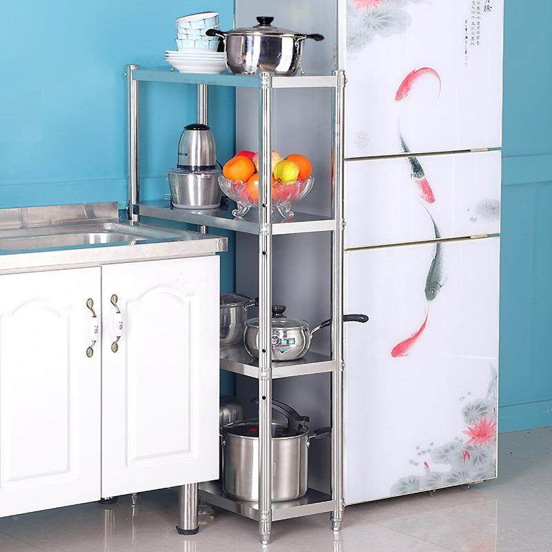 厨房夹缝置物架锈钢落地AL102734多层冰箱缝收架不橱柜隙阳台侧面,收纳整理,书桌收纳置物架,淘宝优惠券,粉丝福利购,淘宝优惠卷