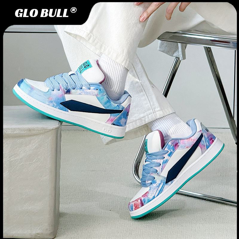GLOBULL透气增高低帮情侣板鞋