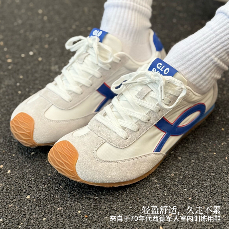 GLO BULL德训鞋男女2025新款百搭休闲鞋学生鞋小白鞋运动阿甘鞋子