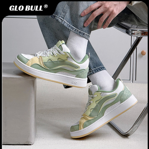 GLOBULL增高低帮潮流板鞋面包鞋