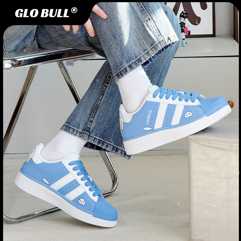 GLO BULL贝壳头男女款学生春夏款低帮运动休闲板鞋玉桂狗百搭板鞋