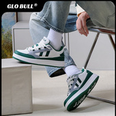 BULL板鞋 厚底增高男士 男秋季 GLO 2025新款 休闲鞋 百搭低帮运动鞋 子