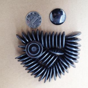 D25*5工厂现货抛光面包磁铁圆形鞋垫枕头保健磁石黑色面包磁