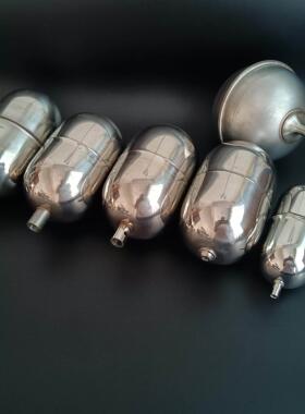 304不锈钢空心长浮球 UQK液位计浮球 椭圆长浮球插销孔螺纹可定制