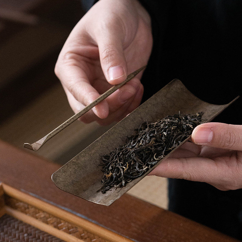 清山胡同手工仿古铜茶则复古功夫茶具配件三件套茶荷茶铲茶勺茶匙,餐饮具,茶道/零配,淘宝优惠券,粉丝福利购,淘宝优惠卷