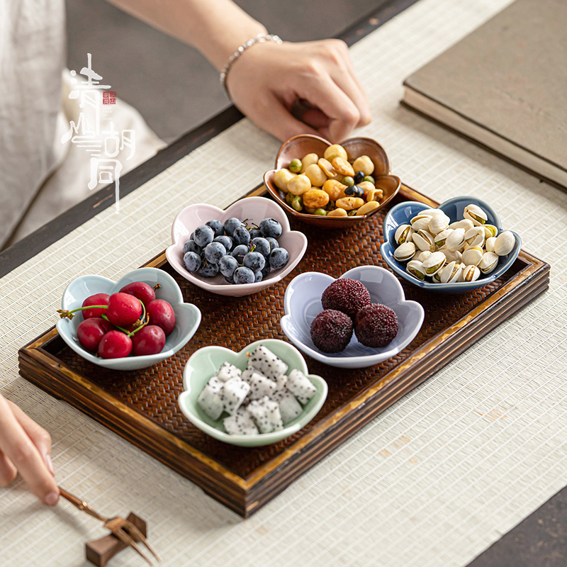 清山胡同陶瓷中式果盘茶点盘