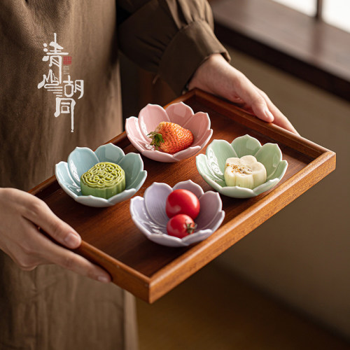 清山胡同陶瓷中式精致果碟茶点盘