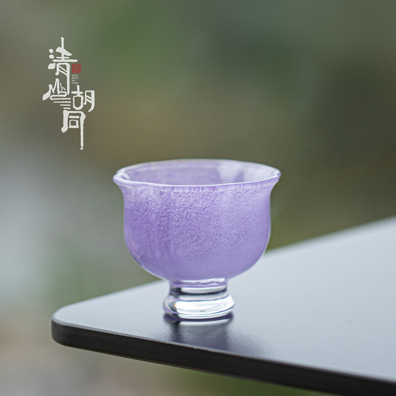 清山胡同小清新琉璃茶杯家用中式女生高颜值主人杯功夫茶具品茗杯