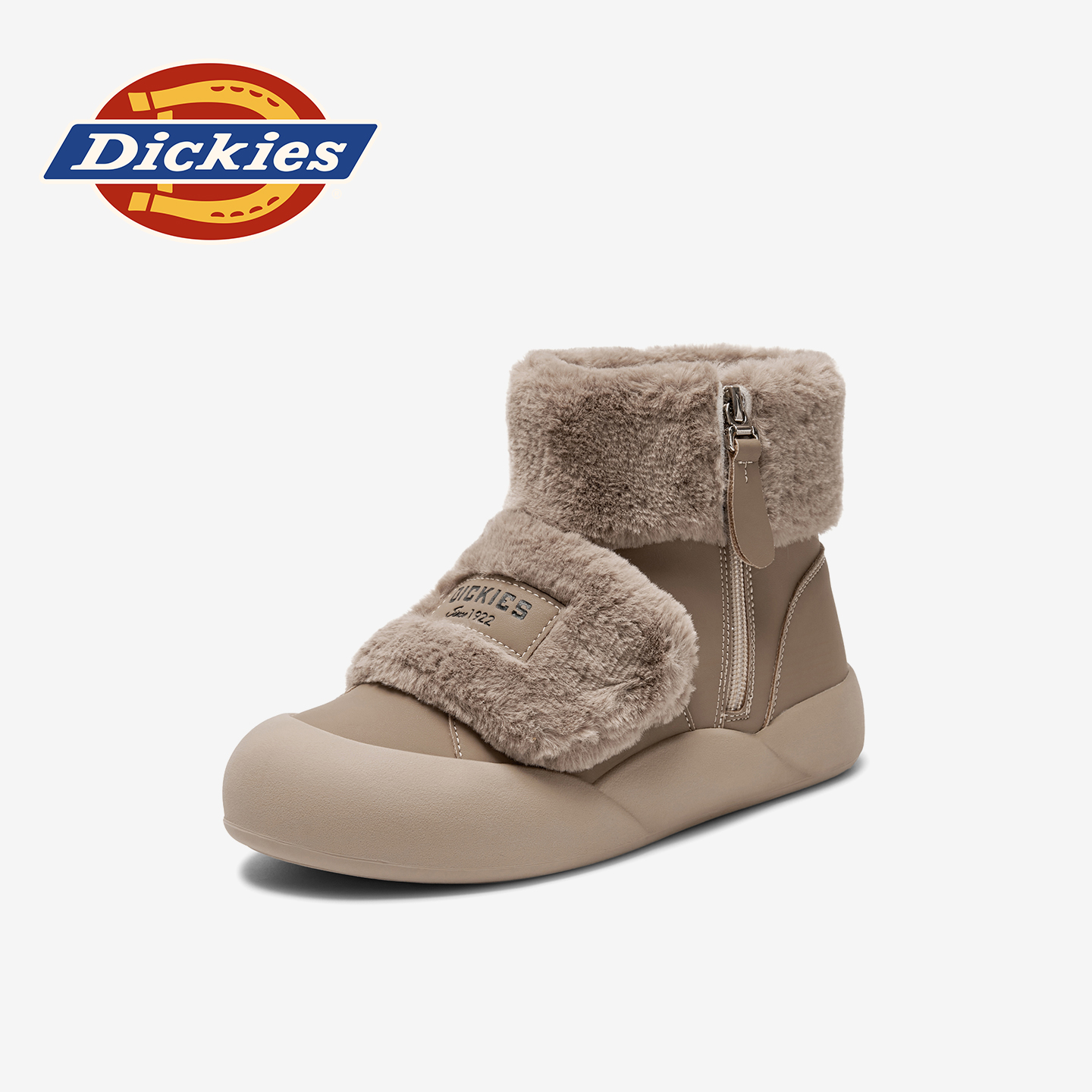 Dickies儿童2025新款加厚毛毛靴