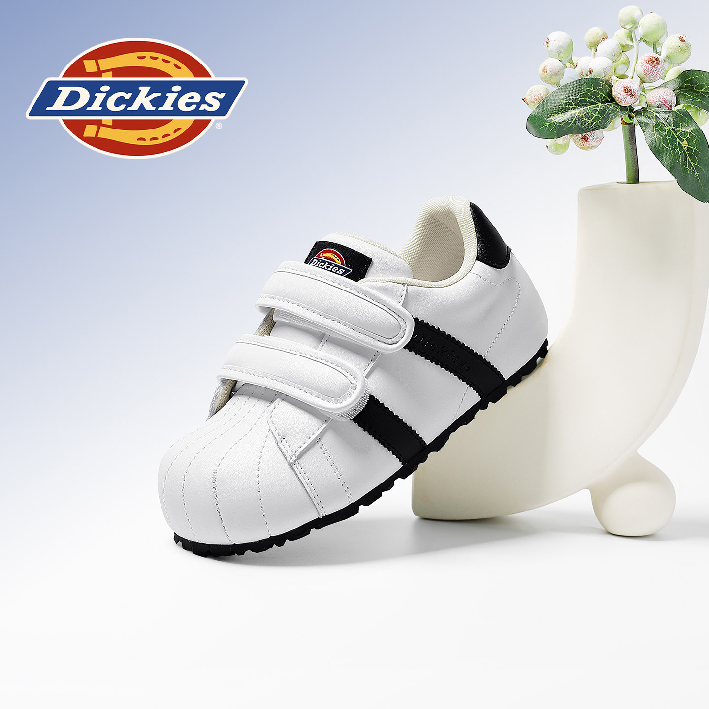 Dickies童鞋儿童贝壳头板鞋2026春季新款男童女童百搭休闲小白鞋,童鞋/婴儿鞋/亲子鞋,板鞋,淘宝优惠券,粉丝福利购,淘宝优惠卷