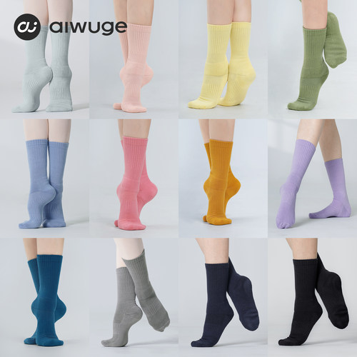 艾舞戈新款防滑现代舞袜子