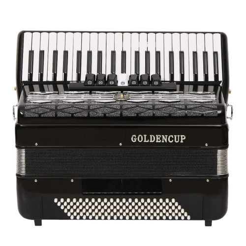 金杯手风琴60/96/120贝斯z初学成人手风琴乐器三四排簧手风琴包邮