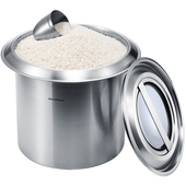 意大利尚尼不锈钢米桶家用储米x箱防虫防潮密封米缸厨房装 米箱20