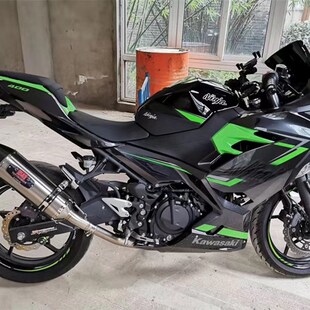适用于机车川崎小忍者Ninja400排气管Z400中段改T装吉村SC排气管