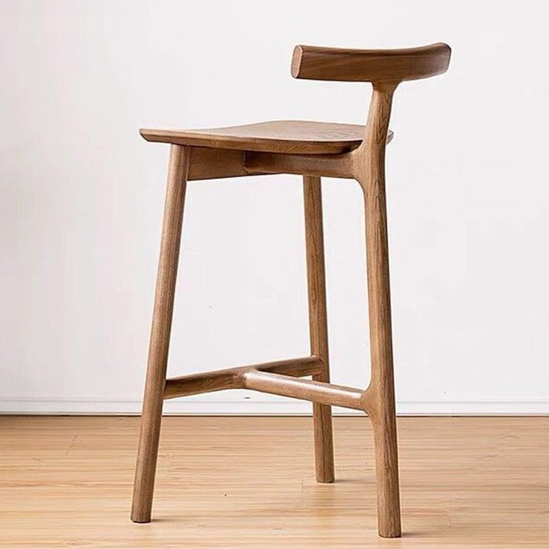 全实木靠背吧台椅子简约现代家用客D厅岛台高脚凳轻奢酒吧会所吧,住宅家具,家用高脚椅,淘宝优惠券,粉丝福利购,淘宝优惠卷